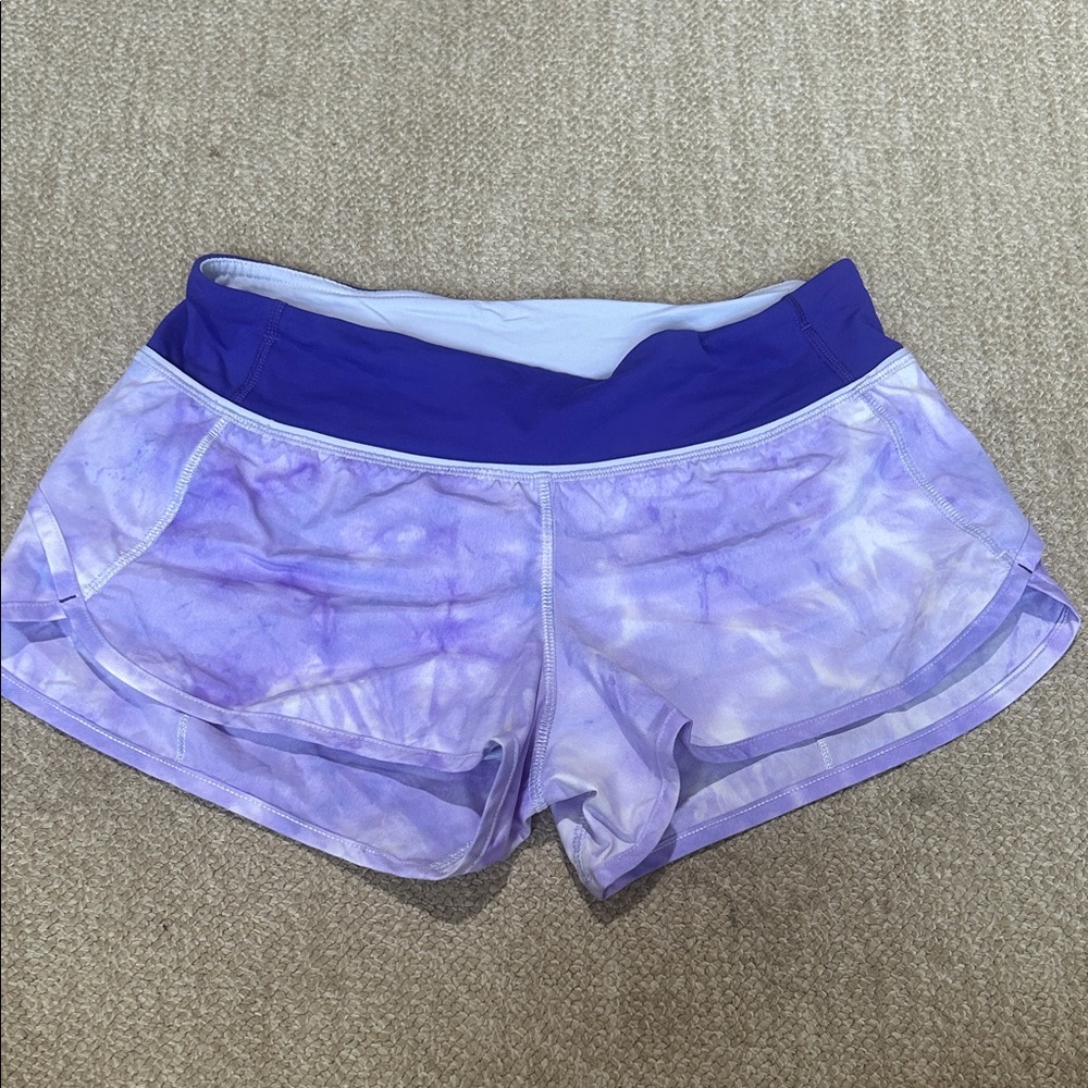 Purple Tie-Dye Women's Lululemon Shorts